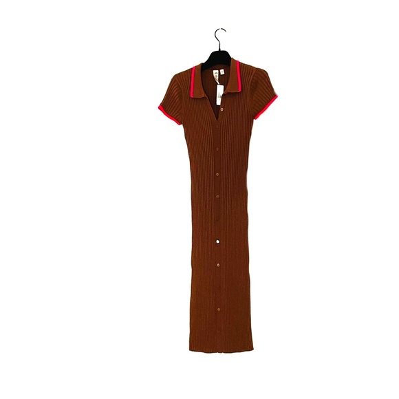 Ribbed Polo Dress - Picture 2 of 13